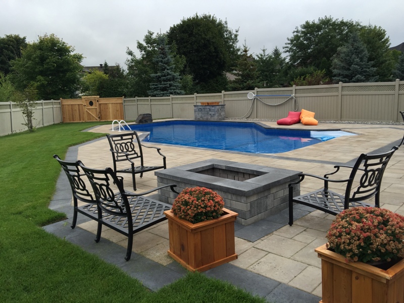 backyard stone pool design