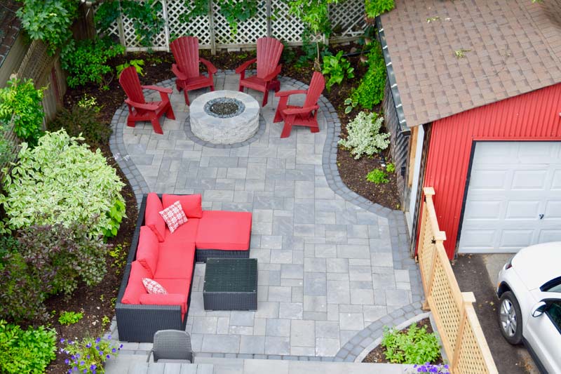 modern patio interlock