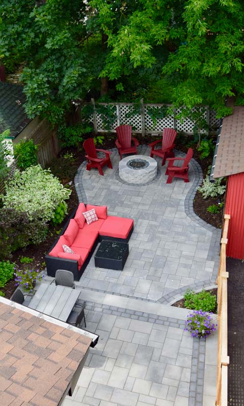 modern patio interlock